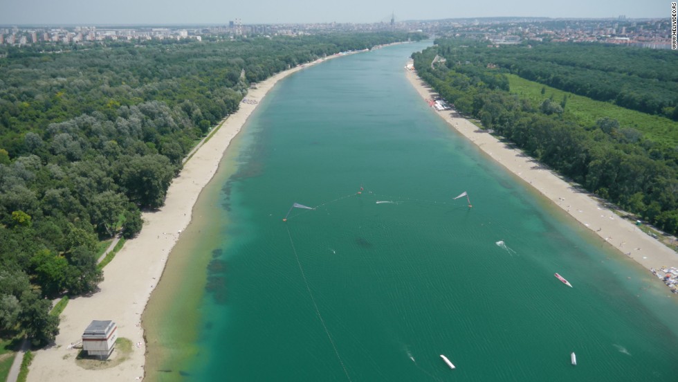 ada ciganlija aerial view