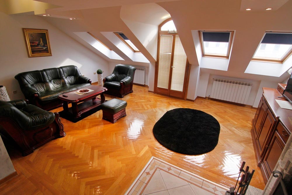 Duplex apartment in Belgrade Living Room oblique