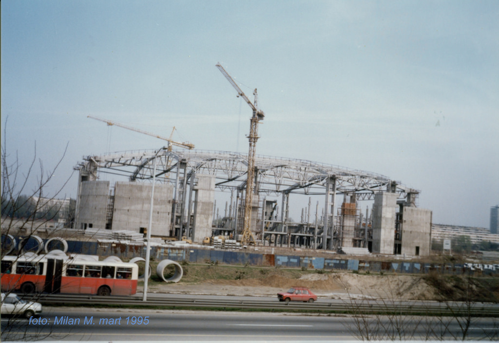 Beogradska arena - izgradnja 1995