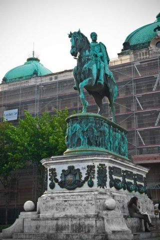 The equestrian statue of Prince Michael