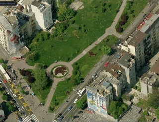 Slika Parka Miticeva rupa iz poluptičije perspektive